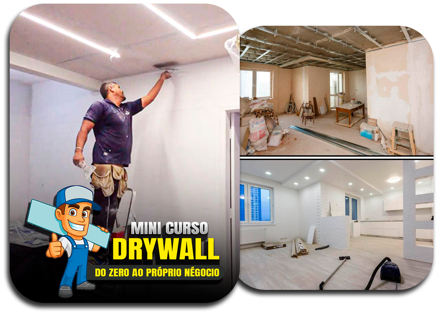 Obra com drywall